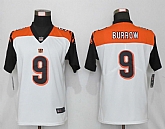 Women Nike Cincinnati Bengals 9 Burrow White Alternate Vapor Limited Jersey,baseball caps,new era cap wholesale,wholesale hats